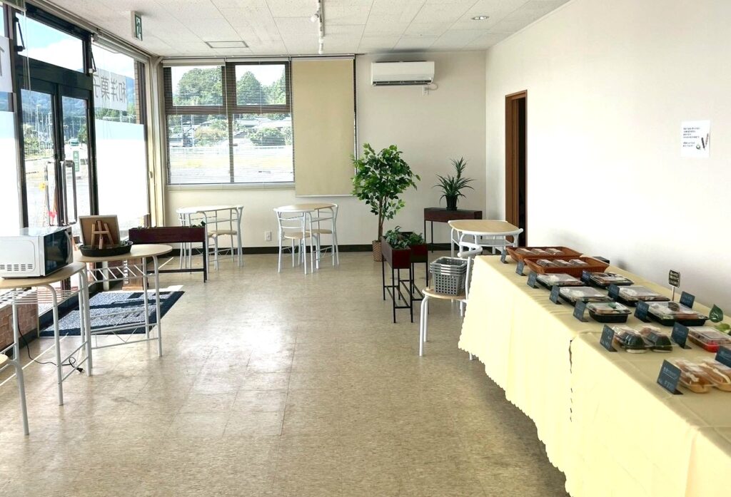 店内後方